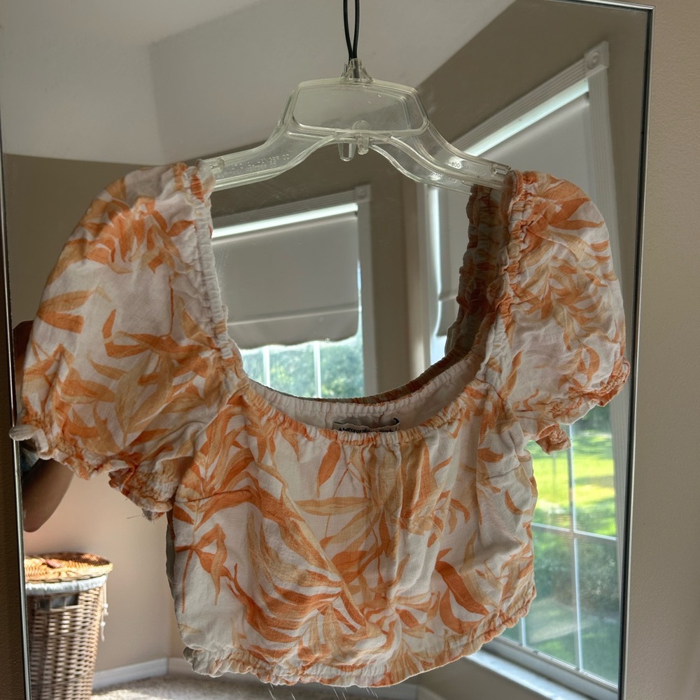 Abercrombie & Fitch Puff Sleeve Floral Top Size XS